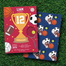 Sportsportsportzentren Kinder Rotes blaues Geburts