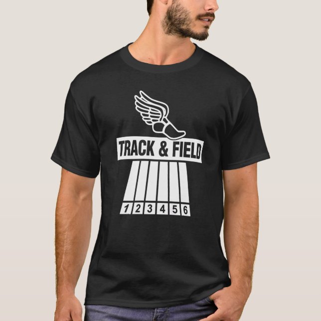 Sportspur und Leichtathletik-Läufer Track & Fi T-Shirt (Vorderseite)