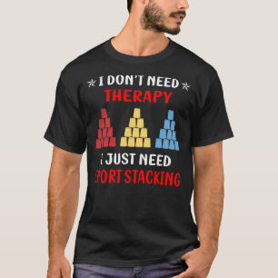 Sportstapel-Pokal-Stapelklappen T-Shirt