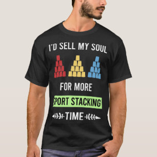 Sportstapel-Pokal-Stapelklappen T-Shirt