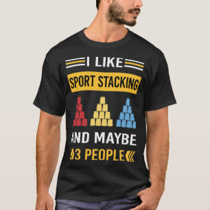 Sportstapel-Pokal-Stapelklappen T-Shirt