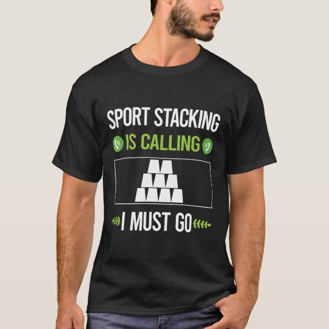 Sportstapel-Pokal-Stapelklappen T-Shirt (Vorderseite)