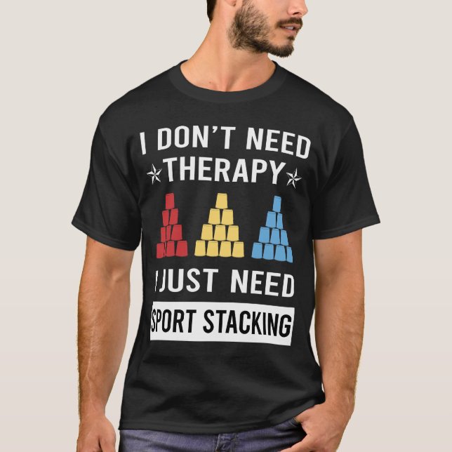 Sportstapel-Pokal-Stapelklappen T-Shirt (Vorderseite)