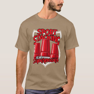 Sportstapeln ist meine Superkraft retro retro T-Shirt