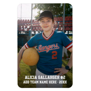 Sportsteam-Spieler (10 cm x 15 cm) Foto-Magnet Magnet