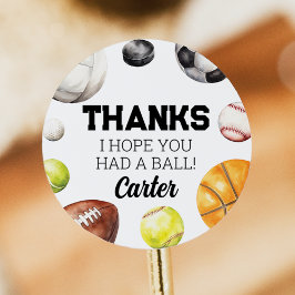 Sportstiftsticker Runder Aufkleber