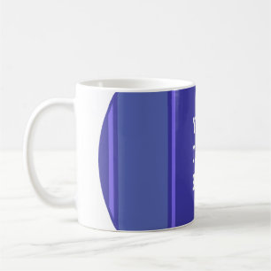 SPORTSTREIFEN - Blaues Violett + Ihr Text Tasse