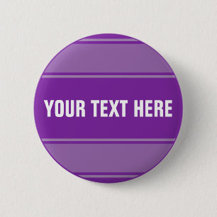 SPORTSTREIFEN - lila + Ihr Text Button