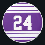 Sportstreifen Lila und weiß mit Anzahl Keramikknauf<br><div class="desc">Die Sport Styled Keramik Knobs für Sie bereit, um mit Ihrer Nummer, Monogramm oder alles, was Sie gewollt. Das Hotel liegt sehr zentral und trotzdem ruhig. ⭐ Dieses Produkt ist zu 100% benutzerdefinierbar. Grafiken und / oder Text können hinzugefügt, gelöscht, verschoben, verändert, verändert werden, rotiert, etc.. ⭐ 99% meiner Designs...</div>