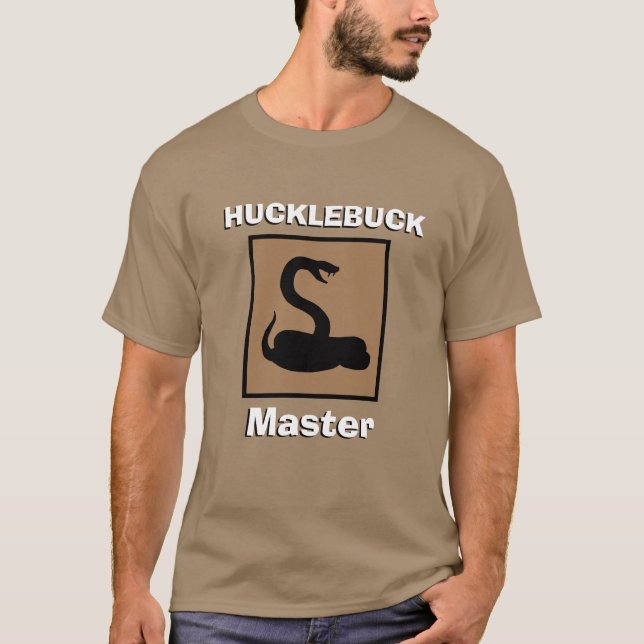 Sportswear Snake Hunter Bayou HUCKLEBUCK MASTER T-Shirt (Vorderseite)