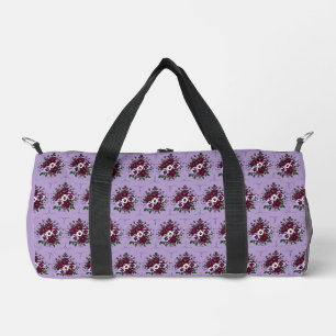 Sporttasche mit Veilchenbouquet-Muster Duffle Bag