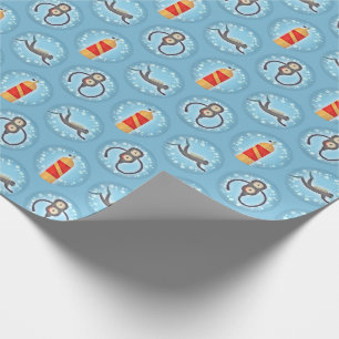 Sporttauchen-Muster - niedliches Geschenkpapier