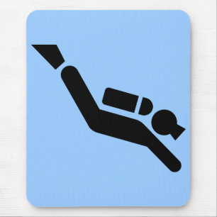 Sporttauchen-Symbol Mousepad