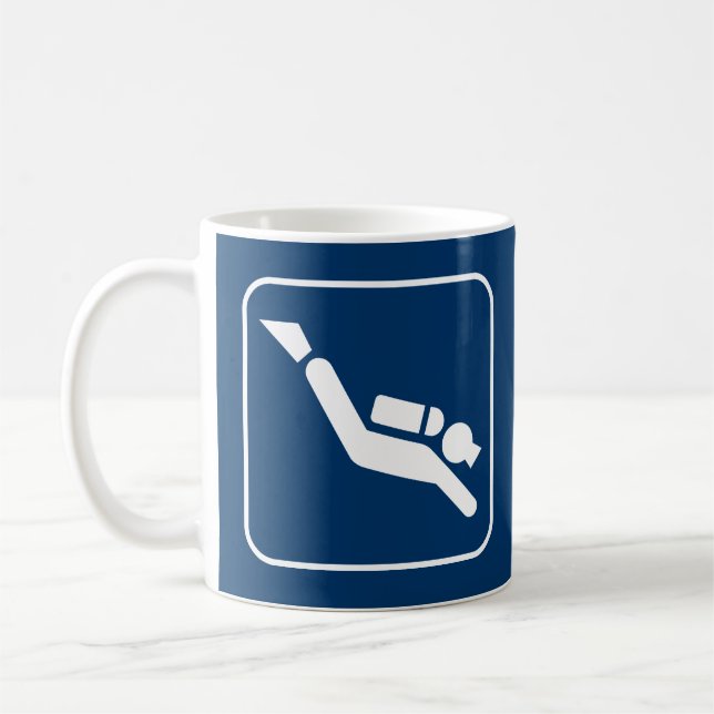 Sporttauchen-Symbol-Tasse Tasse (Links)