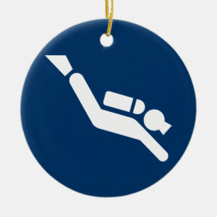 Sporttauchen-Symbol-Verzierung Keramik Ornament