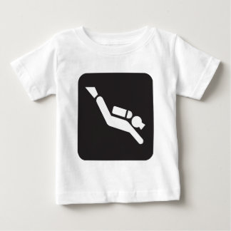 Sporttauchen-Zeichen Baby T-shirt