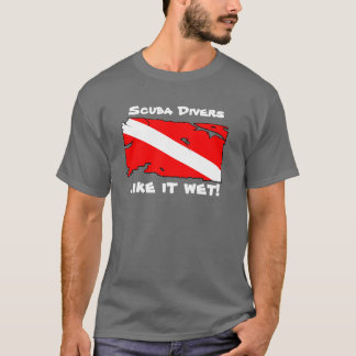 Sporttaucher mögen es naß T-Shirt