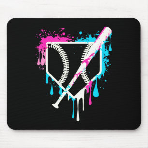 Sportteam Cool Baseball Zuhause Plate Tropfen mit Mousepad