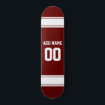 Sportteam Football Jersey Individuelle Name Nummer Skateboard<br><div class="desc">Sportteam Fußball Jersey Individuelle Name Nummer Skateboard. Rot-weiße Streifen Farben Jersey.</div>