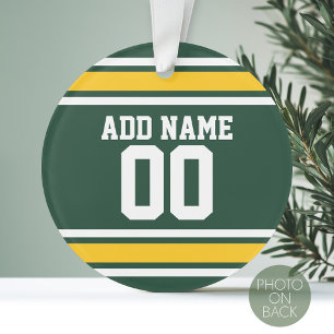 Sportteam Football Jersey Individuelle Name Ornament