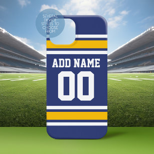 Sportteam Jersey mit Individuelle Name und Nummer Case-Mate iPhone 14 Pro Max Hülle