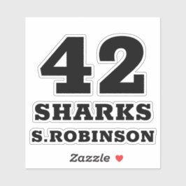 SPORTTEAM — Personalisierte Player Stickers Aufkleber