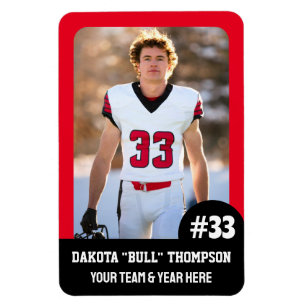 Sportteam Player (4"x6") Foto Magnet