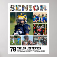 Sportteam Senior Night Player Foto Collage