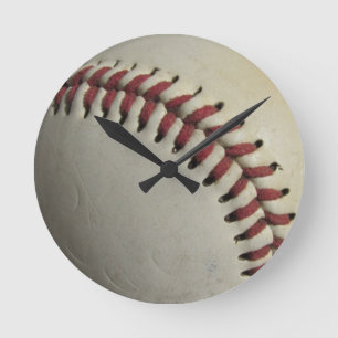 Sportteam-Spielball Baseballfeld-Trainer Kunst Runde Wanduhr