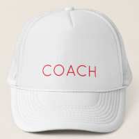 Sportteam Spirit COACH Geschenk Eigener Text Rot