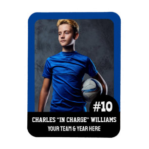 Sportteamspieler (7,62 cm x 10,16 cm) Foto-Magnet Magnet