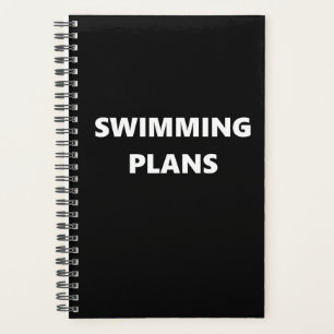 Sportthema des Planers Schwimmen Planer