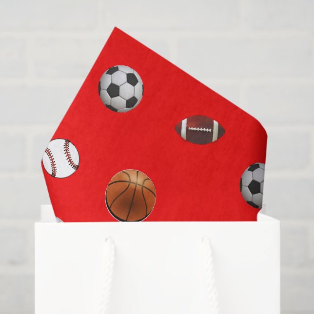 Sportthema Seidenpapier (Geschenktüte)