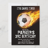 Sportthema Spiel Feuer Fußball Geburtstag