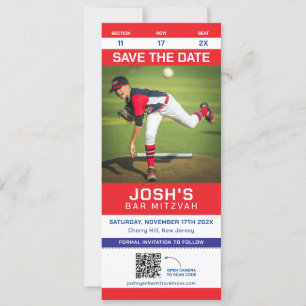 SportTicket Bar Mitzvah Save the Date QR-Code