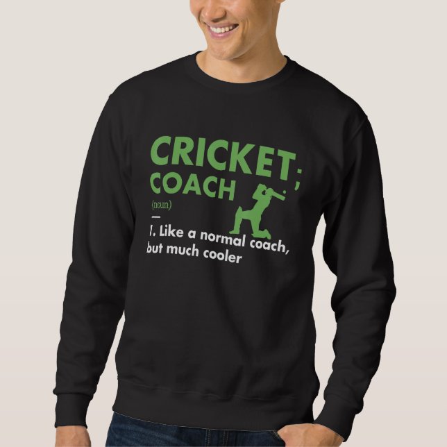 Sporttrainer-Definition Cricket Sweatshirt (Vorderseite)