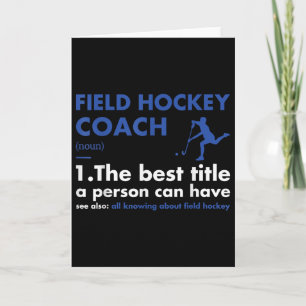 Sporttrainer-Definition Feldhockey Karte