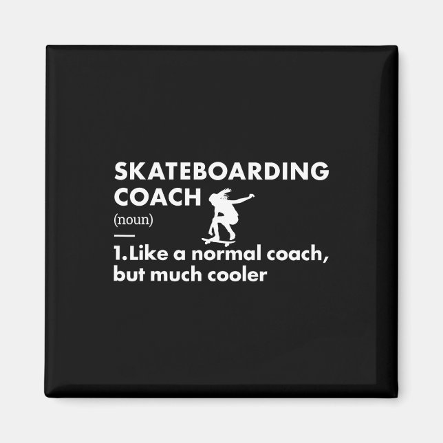 Sporttrainer-Definition Skateboarding  Magnet (Vorne)