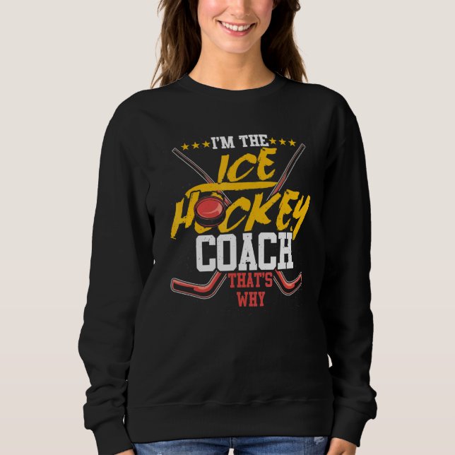 Sporttrainer Eishockey Trainer Sweatshirt (Vorderseite)
