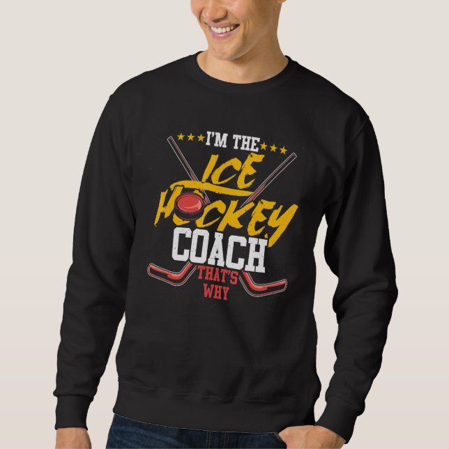 Sporttrainer Eishockey Trainer Sweatshirt (Vorderseite)