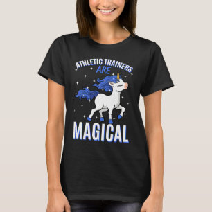 Sporttrainer sind magische Einhorn-Job-Sportler m T-Shirt