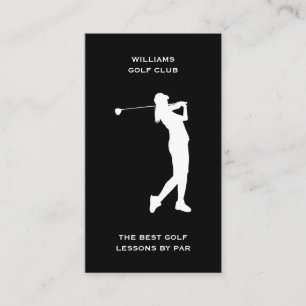 Sporttrainer Social Media Golf Lehrerin Visitenkarte