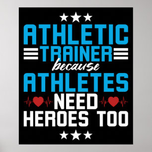 Sporttrainer, weil Athleten Poster