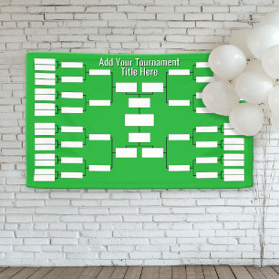 Sportturnier-Bracket - 32 Teams - Grün Banner