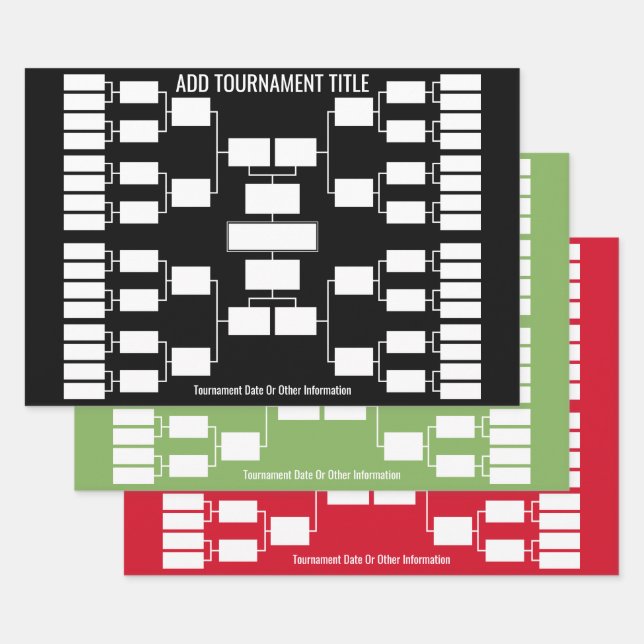 Sportturnierhalterung für 32 Teamstart Geschenkpapier Set (Set)