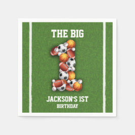 Sportveranstaltungen 1. Geburtstag Party Serviette