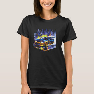 Sportwagen-Drift-Straßenrennen Männer Jungen Grafi T-Shirt