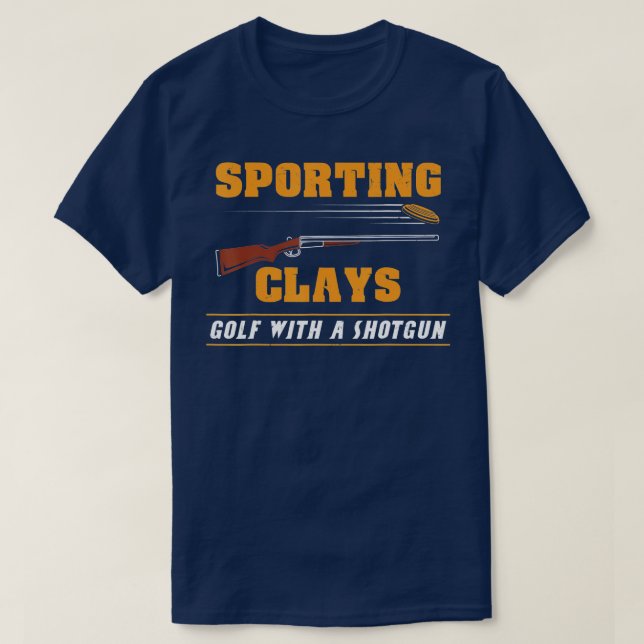 Sportwagen Golf mit Shotgun Clay arget Sh T-Shirt (Design vorne)