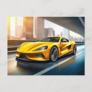 Sportwagen IV (vier) Postkarte