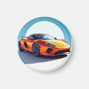 Sportwagen Kühlschrankmagnet Geschenkidee für Renn Magnet